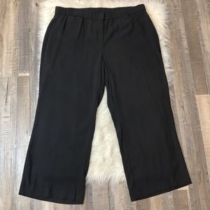 Eileen Fisher wide cropped pants pull on XL - 16/18